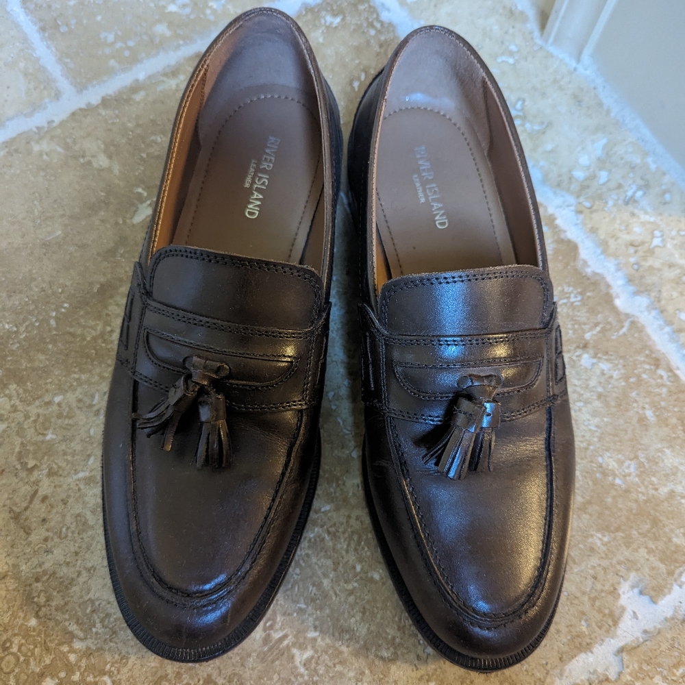 Men's Brown Leather Dress Shoes